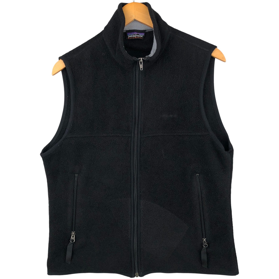 Patagonia Synchilla fleece vest, men's size S unclear black type Vintage Second Hand