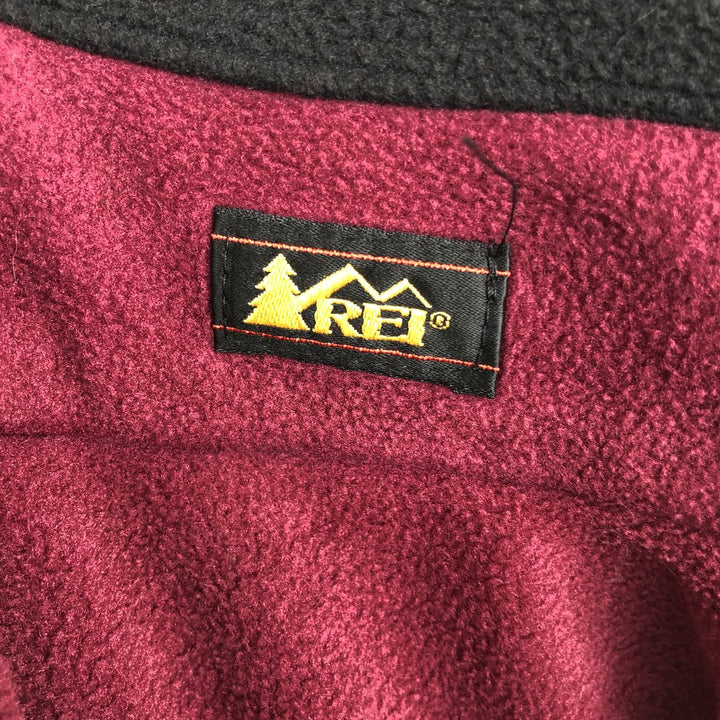 90s~ REI Fleece Vest, Men's Size L, Vintage unclear Red type red-purple Vintage Second Hand