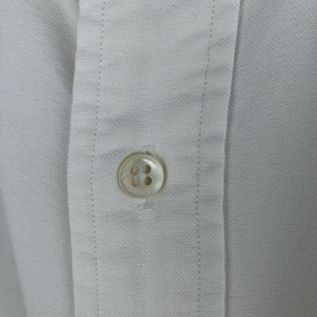 Ralph Lauren long sleeve button down shirt, men's size L cotton white type Vintage Second Hand