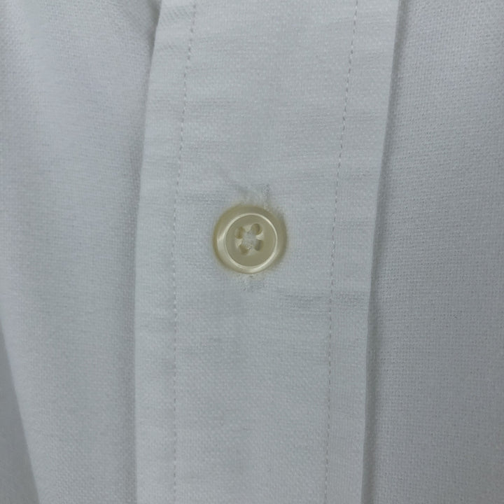 Ralph Lauren YARMOUTH long sleeve button down shirt, men's XL size cotton white type Vintage Second Hand
