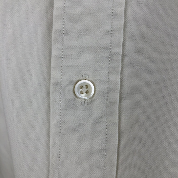 Ralph Lauren long sleeve button down shirt, men's size L cotton white type Vintage Second Hand