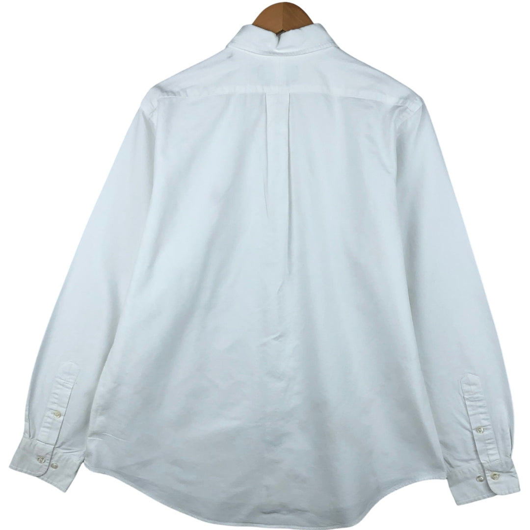 Ralph Lauren CUSTOM FIT long sleeve button down shirt, men's size L cotton white type Vintage Second Hand