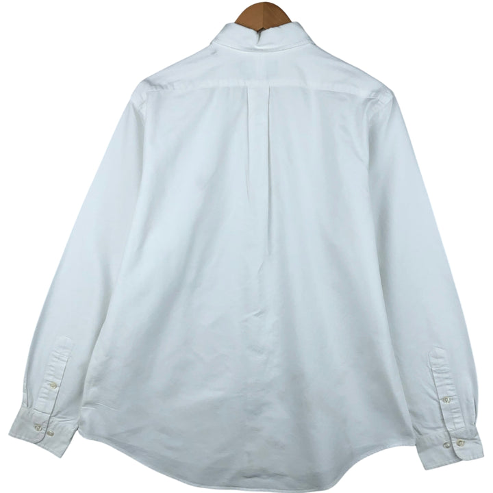 Ralph Lauren CUSTOM FIT long sleeve button down shirt, men's size L cotton white type Vintage Second Hand