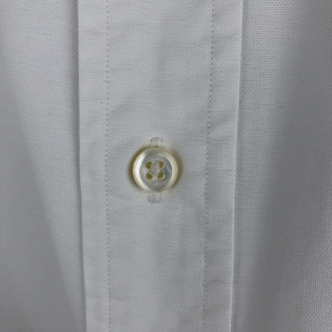 Ralph Lauren CUSTOM FIT long sleeve button down shirt, men's size L cotton white type Vintage Second Hand