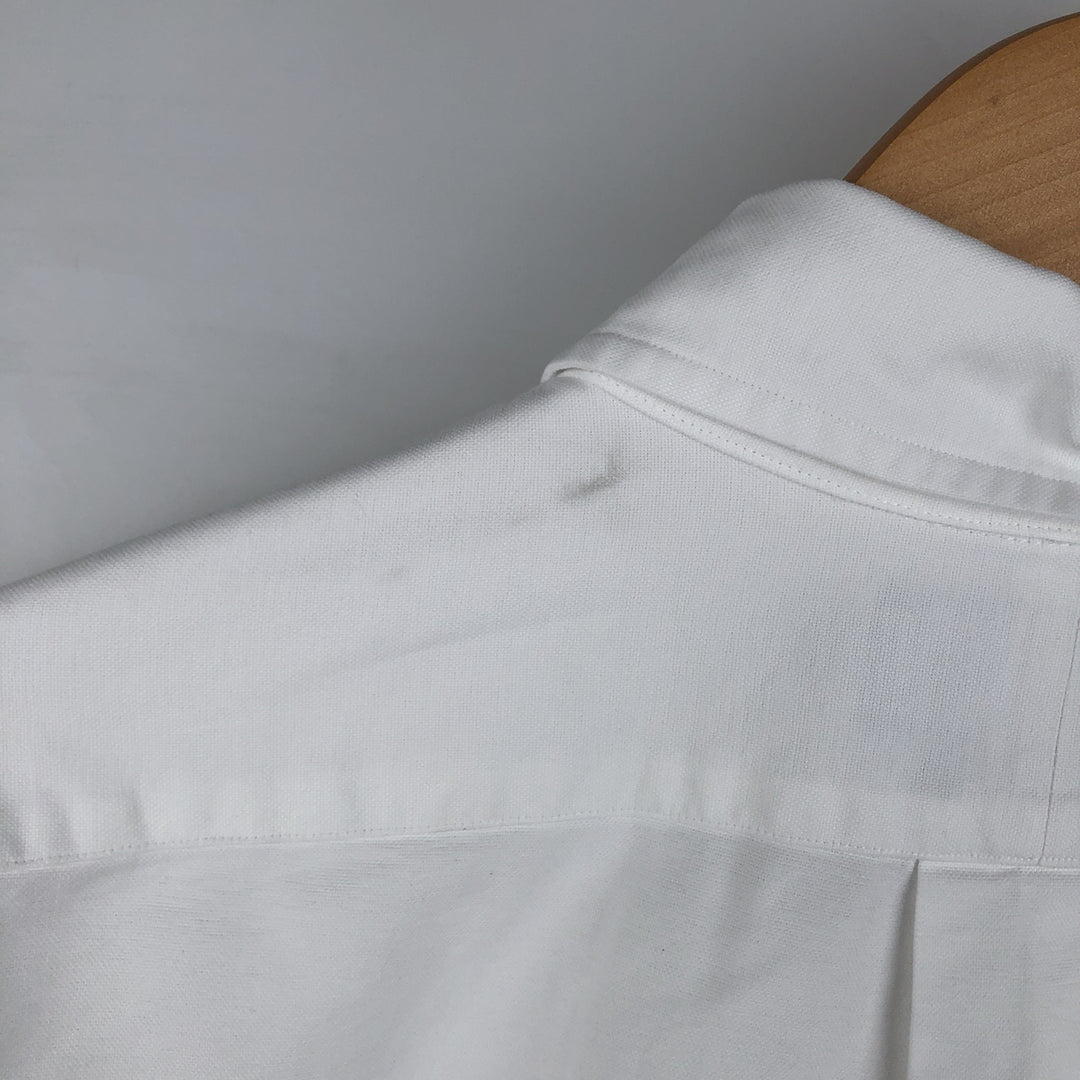 Ralph Lauren CUSTOM FIT long sleeve button down shirt, men's size L cotton white type Vintage Second Hand