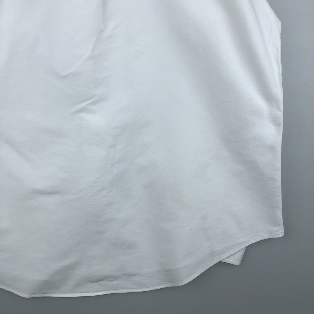 Ralph Lauren CUSTOM FIT long sleeve button down shirt, men's size L cotton white type Vintage Second Hand