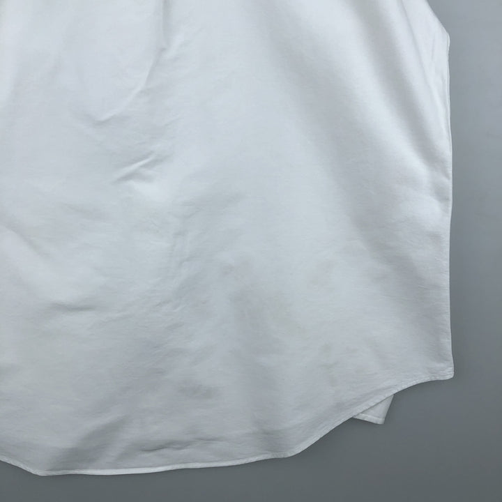 Ralph Lauren CUSTOM FIT long sleeve button down shirt, men's size L cotton white type Vintage Second Hand