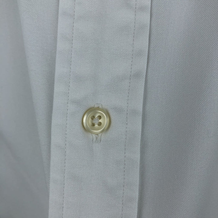 Ralph Lauren YARMOUTH long sleeve button down shirt, men's XL size cotton white type Vintage Second Hand
