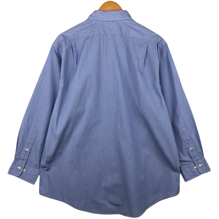 Ralph Lauren POLO by Ralph Lauren Estate Custom Fit Wide Collar Long Sleeve Cotton Shirt, Men's XL cotton Blue type light blue Vintage Second Hand