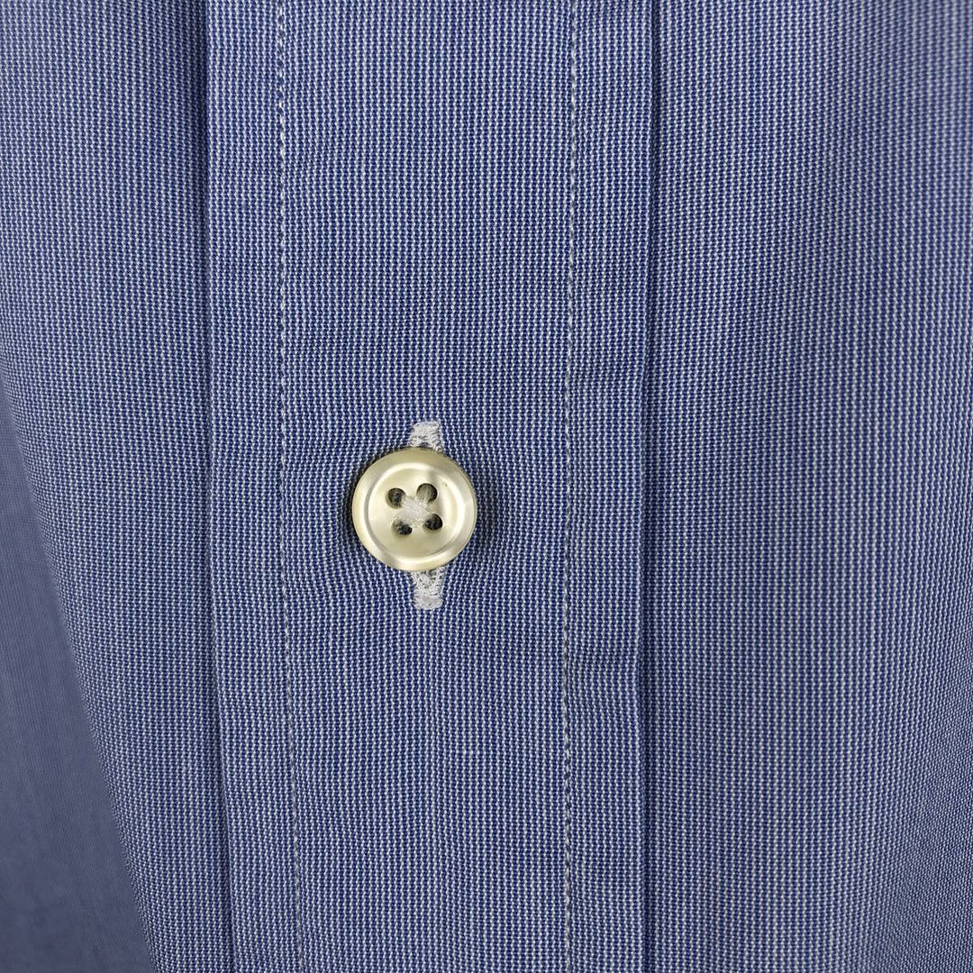 Ralph Lauren POLO by Ralph Lauren Estate Custom Fit Wide Collar Long Sleeve Cotton Shirt, Men's XL cotton Blue type light blue Vintage Second Hand