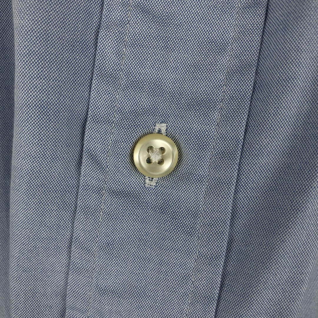 Ralph Lauren YARMOUTH long sleeve button down shirt, men's XL size cotton Blue type light blue Vintage Second Hand