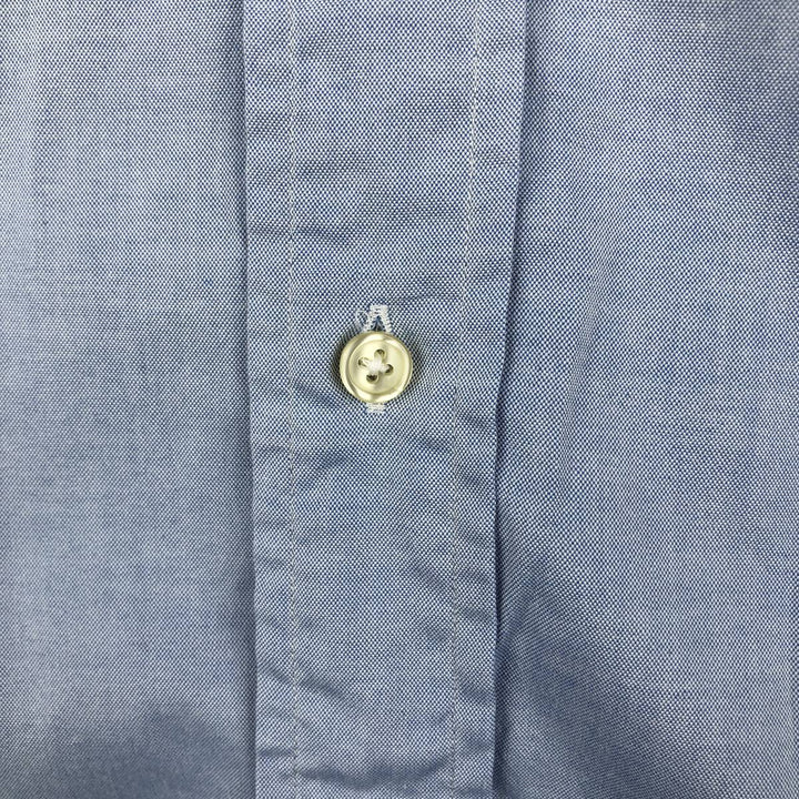 Ralph Lauren YARMOUTH long sleeve button down shirt, men's XL size cotton Blue type light blue Vintage Second Hand