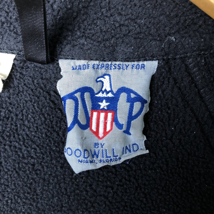 PECKHAM Military Fleece Jacket, Medium, Men's Size M polyester black type Vintage Second Hand