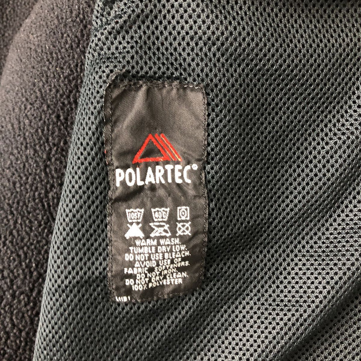 PECKHAM Military Fleece Jacket, Medium, Men's Size M polyester black type Vintage Second Hand