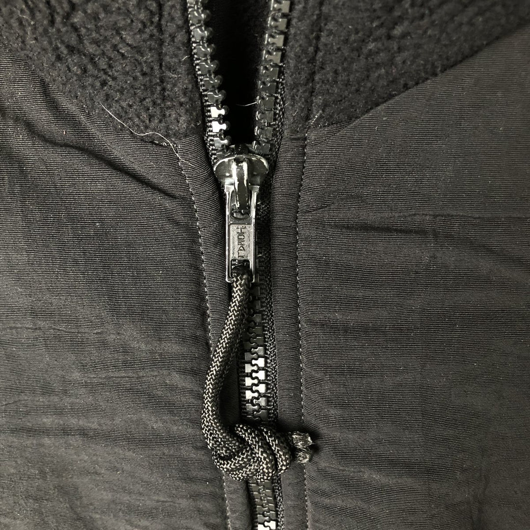 PECKHAM Military Fleece Jacket, Medium, Men's Size M polyester black type Vintage Second Hand