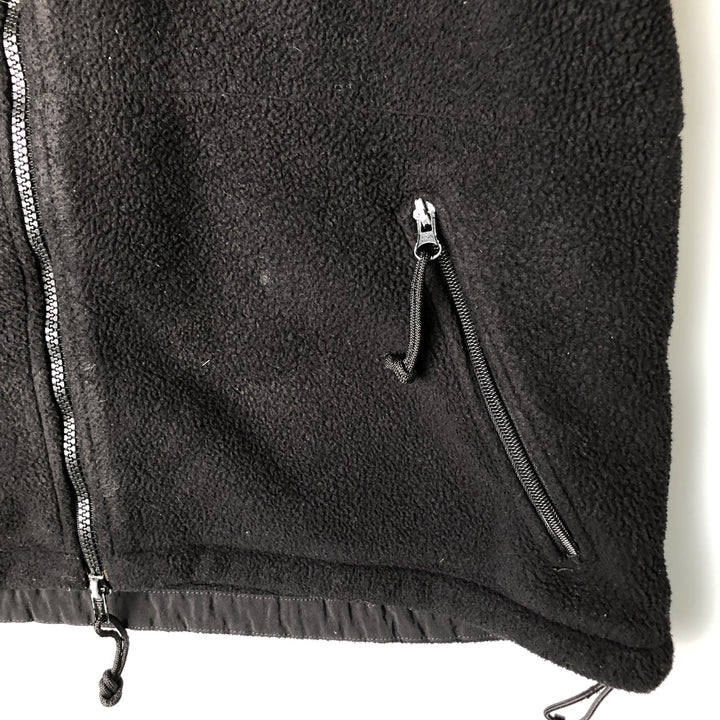 PECKHAM Military Fleece Jacket, Medium, Men's Size M polyester black type Vintage Second Hand