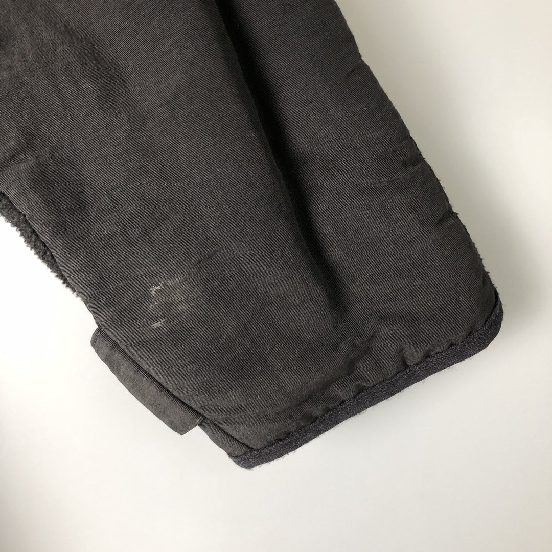 PECKHAM Military Fleece Jacket, Medium, Men's Size M polyester black type Vintage Second Hand