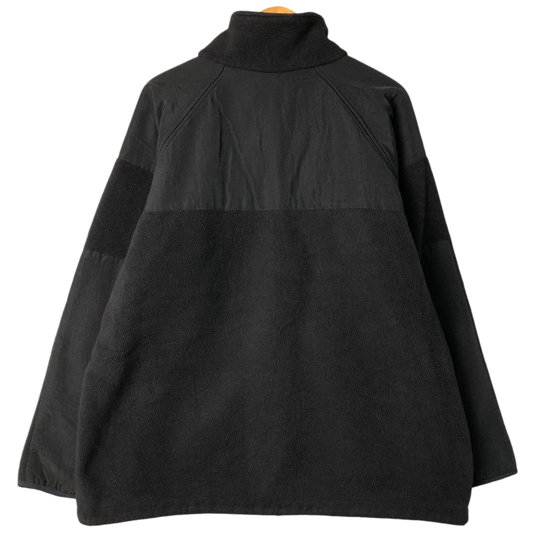 PECKHAM Military Fleece Jacket, Men's XL polyester black type Vintage Second Hand