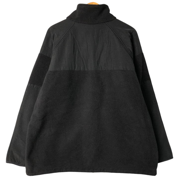 PECKHAM Military Fleece Jacket, Men's XL polyester black type Vintage Second Hand
