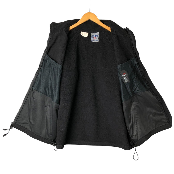 PECKHAM Military Fleece Jacket, Men's XL polyester black type Vintage Second Hand