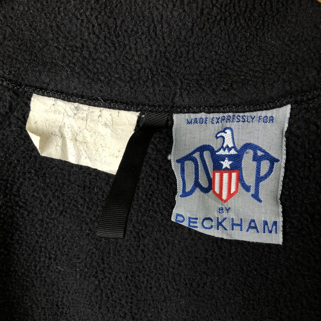 PECKHAM Military Fleece Jacket, Men's XL polyester black type Vintage Second Hand