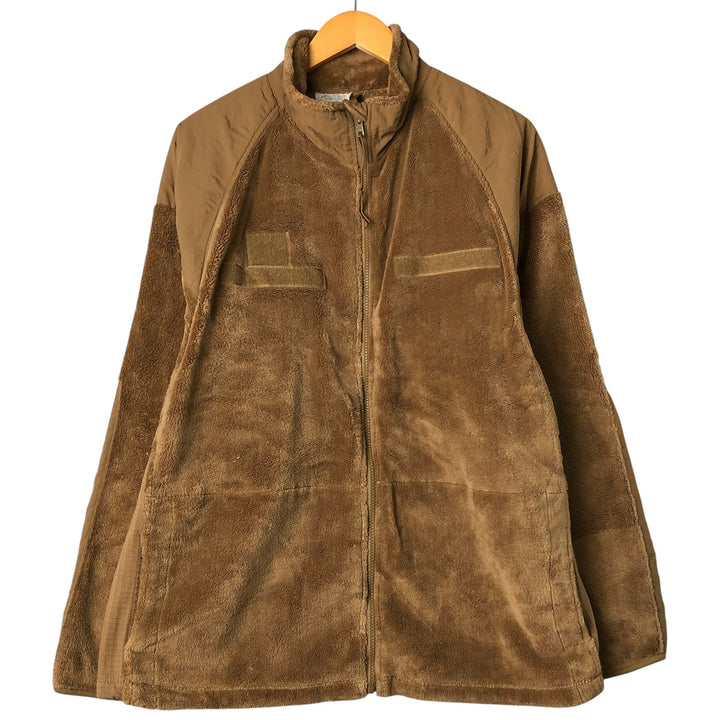 Authentic 2000'S US military ECWCS Gen 3 Level 3 military fleece jacket, Made in USA, Large-Regular, Men's Size L unclear beige type brown Vintage Second Hand