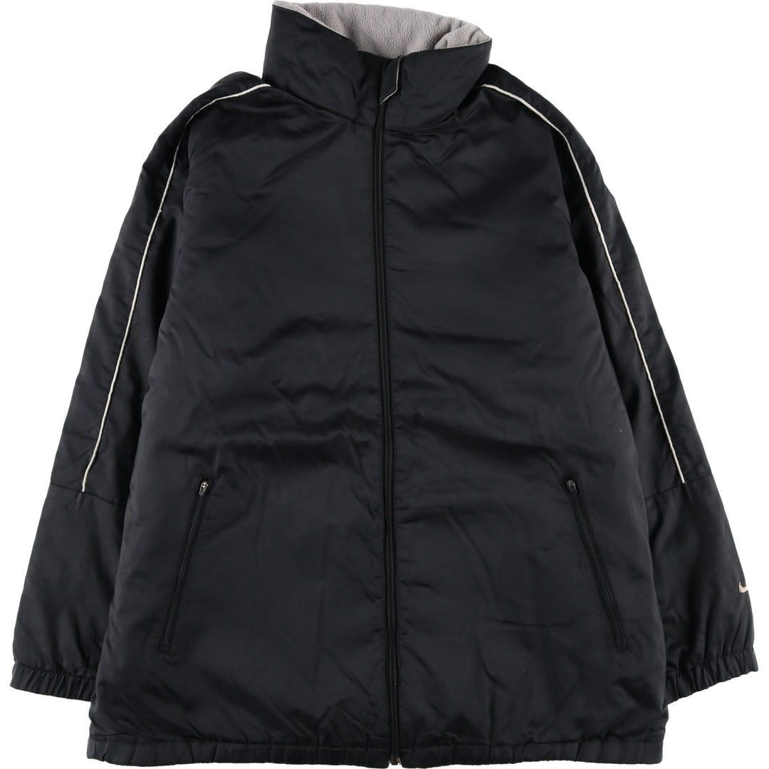 2000'S Nike reversible padded puffer jacket, men's size L Nylon black type Vintage Second Hand