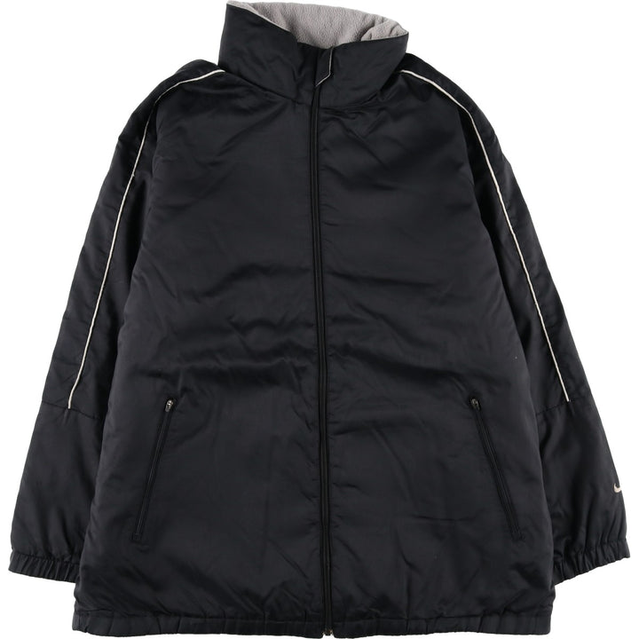 2000'S Nike reversible padded puffer jacket, men's size L Nylon black type Vintage Second Hand