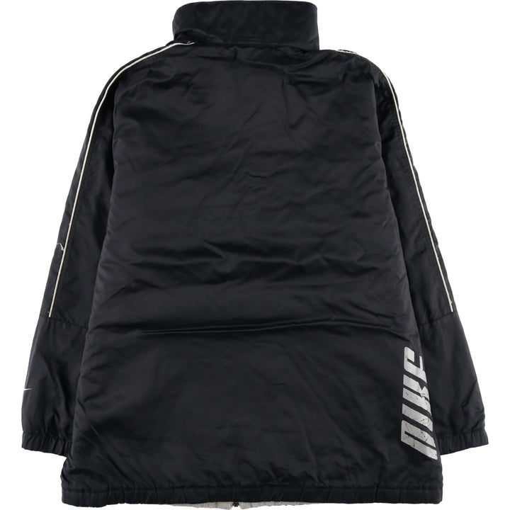 2000'S Nike reversible padded puffer jacket, men's size L Nylon black type Vintage Second Hand
