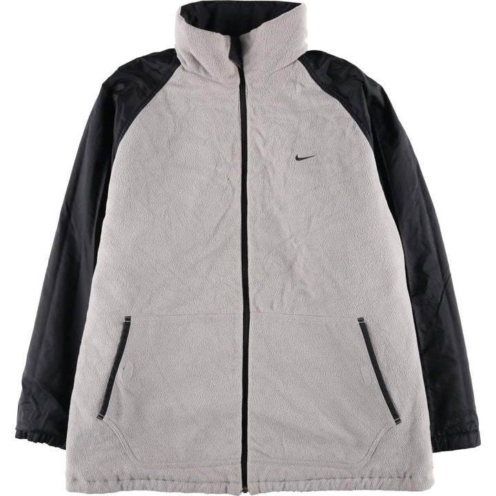 2000'S Nike reversible padded puffer jacket, men's size L Nylon black type Vintage Second Hand