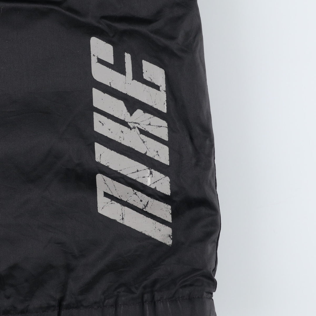 2000'S Nike reversible padded puffer jacket, men's size L Nylon black type Vintage Second Hand