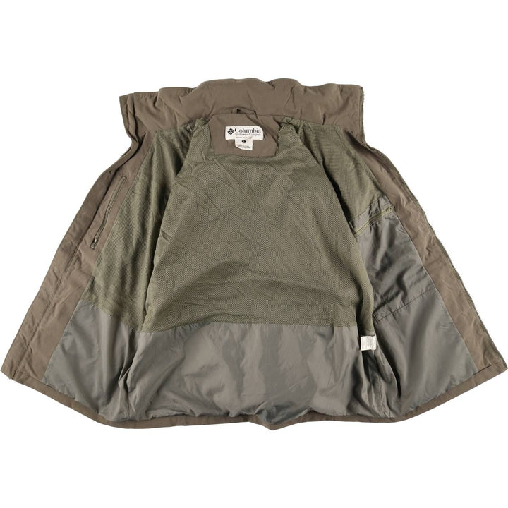 90s-00'S Columbia Padded Mountain Jacket, Shell Jacket, Puffer Jacket, Men's Size L Nylon Charcoal Vintage Second Hand