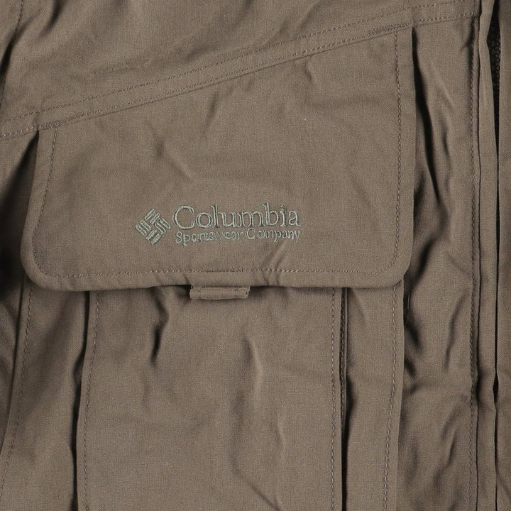 90s-00'S Columbia Padded Mountain Jacket, Shell Jacket, Puffer Jacket, Men's Size L Nylon Charcoal Vintage Second Hand