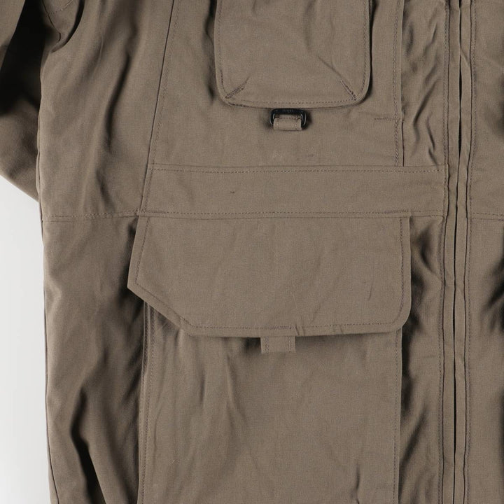 90s-00'S Columbia Padded Mountain Jacket, Shell Jacket, Puffer Jacket, Men's Size L Nylon Charcoal Vintage Second Hand