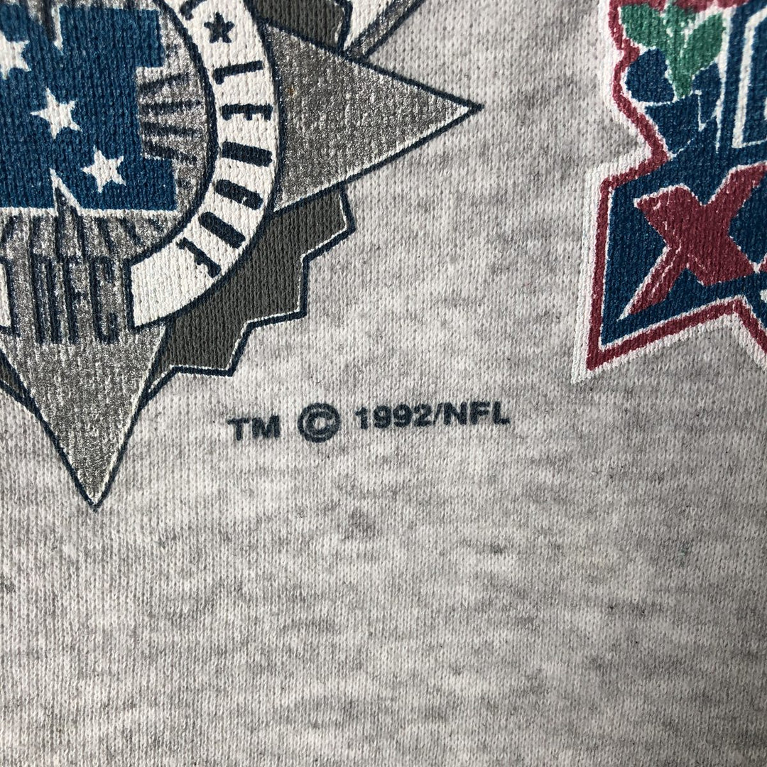 90'S Nutmeg NFL Dallas Cowboys Print Sweatshirt, Men's Size L unclear gray type Vintage Second Hand
