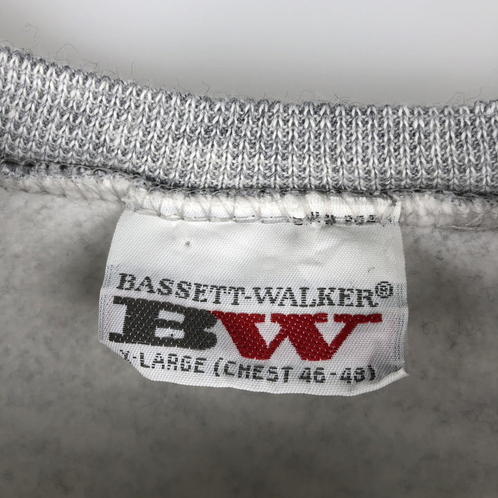 Vintage 1980'S BASSETT-WALKER Minnesota Twins print sweatshirt, men's size XL unclear gray type Vintage Second Hand