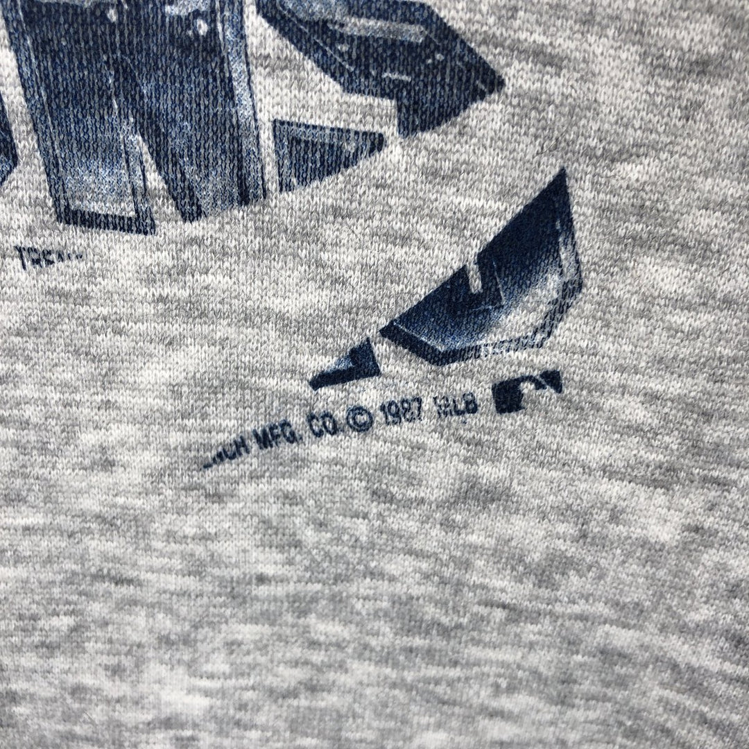 Vintage 1980'S BASSETT-WALKER Minnesota Twins print sweatshirt, men's size XL unclear gray type Vintage Second Hand