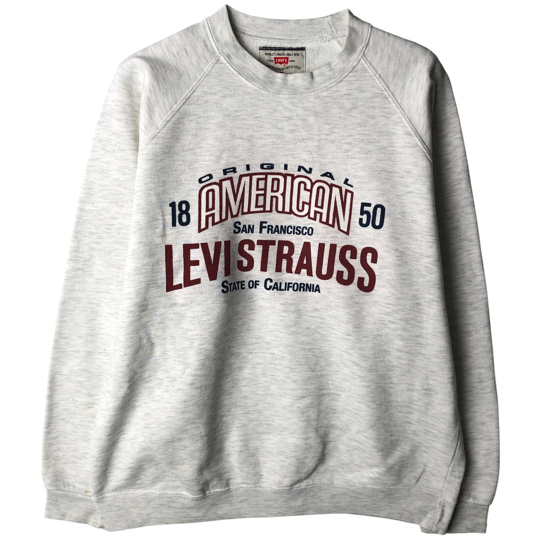 Levi's logo sweatshirt, size M, men's unclear gray type Vintage Second Hand