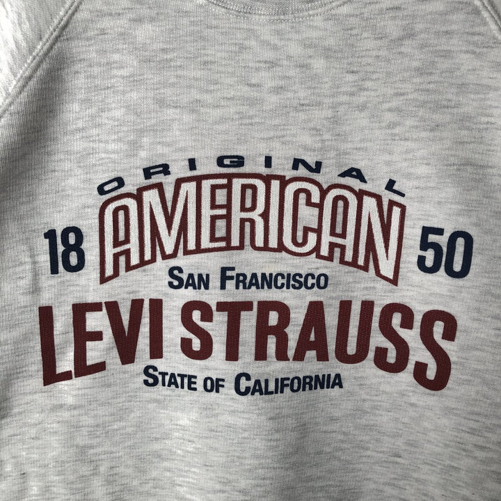 Levi's logo sweatshirt, size M, men's unclear gray type Vintage Second Hand