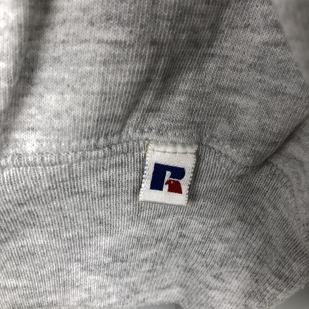 90'S Russell College Sweatshirt, Made in USA, Men's XL, Vintage cotton gray type Vintage Second Hand