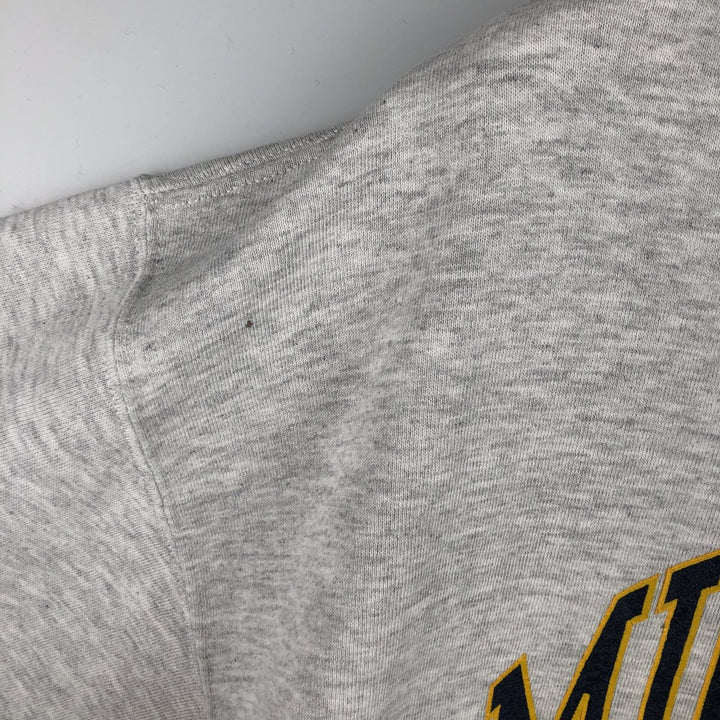 Vintage 80s-90'S University of Michigan college sweatshirt, made in the USA, size XL, men's cotton gray type Vintage Second Hand