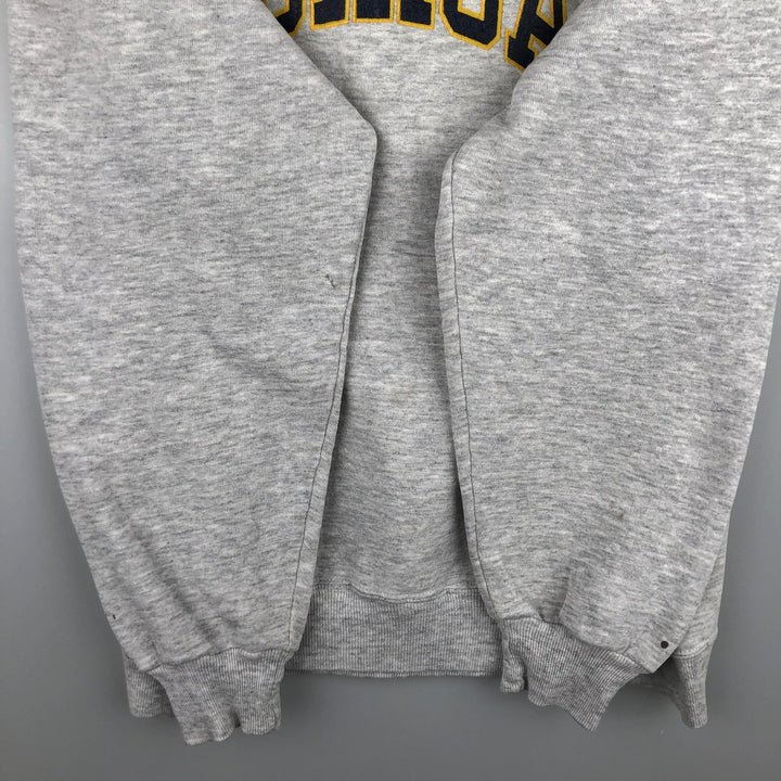 Vintage 80s-90'S University of Michigan college sweatshirt, made in the USA, size XL, men's cotton gray type Vintage Second Hand