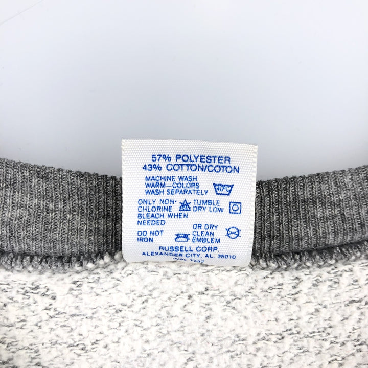 80s-90'S Jerzees College Sweatshirt, Made in USA, Men's XL, Vintage cotton gray type Vintage Second Hand