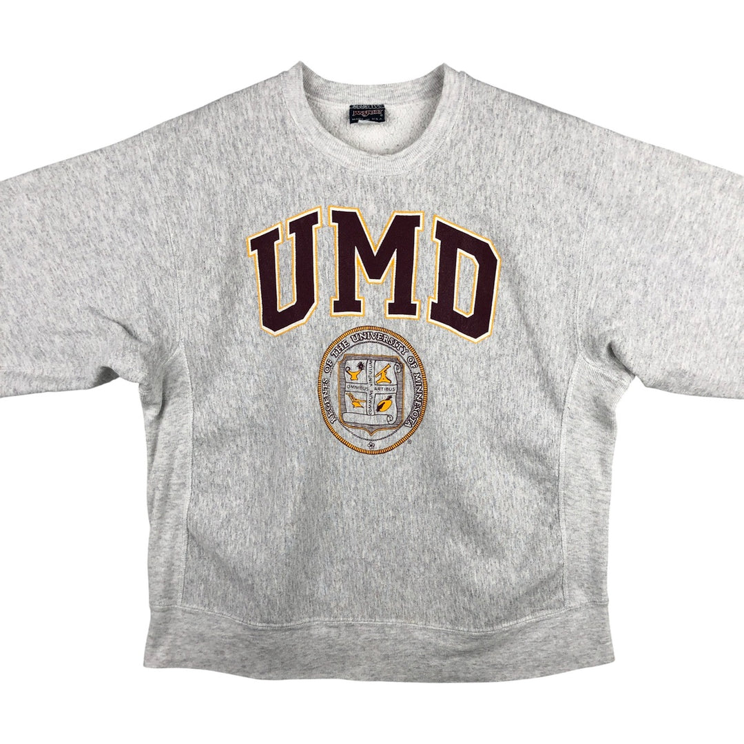 2000'S Jansport College Sweatshirt, Made in USA, Men's Size XL unclear gray type Vintage Second Hand