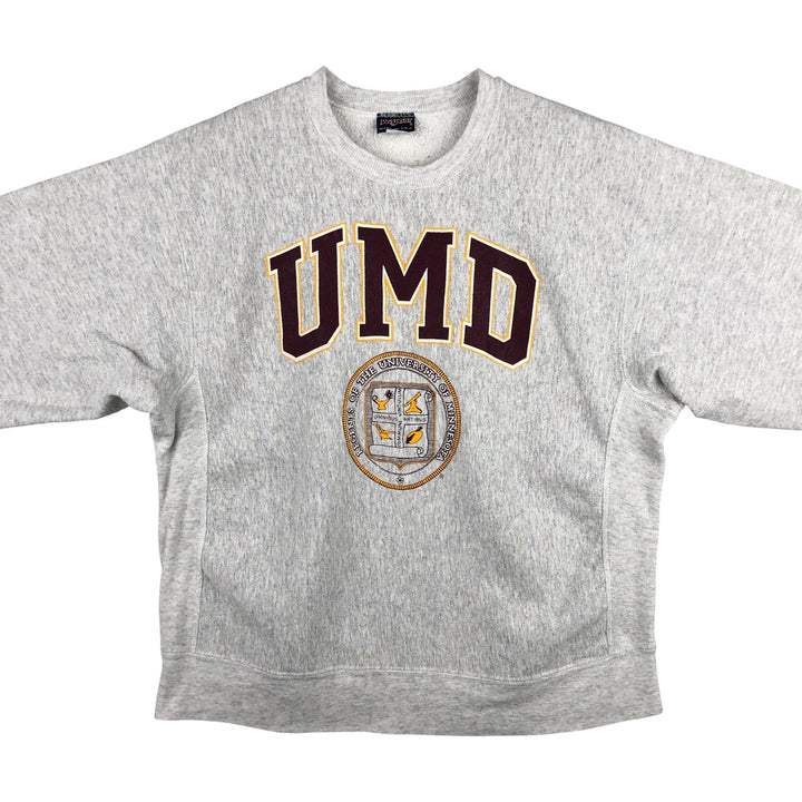 2000'S Jansport College Sweatshirt, Made in USA, Men's Size XL unclear gray type Vintage Second Hand
