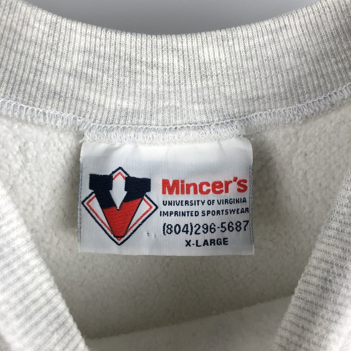 Vintage 90'S Mincers college sweatshirt, made in the USA, men's size XL cotton gray type Vintage Second Hand