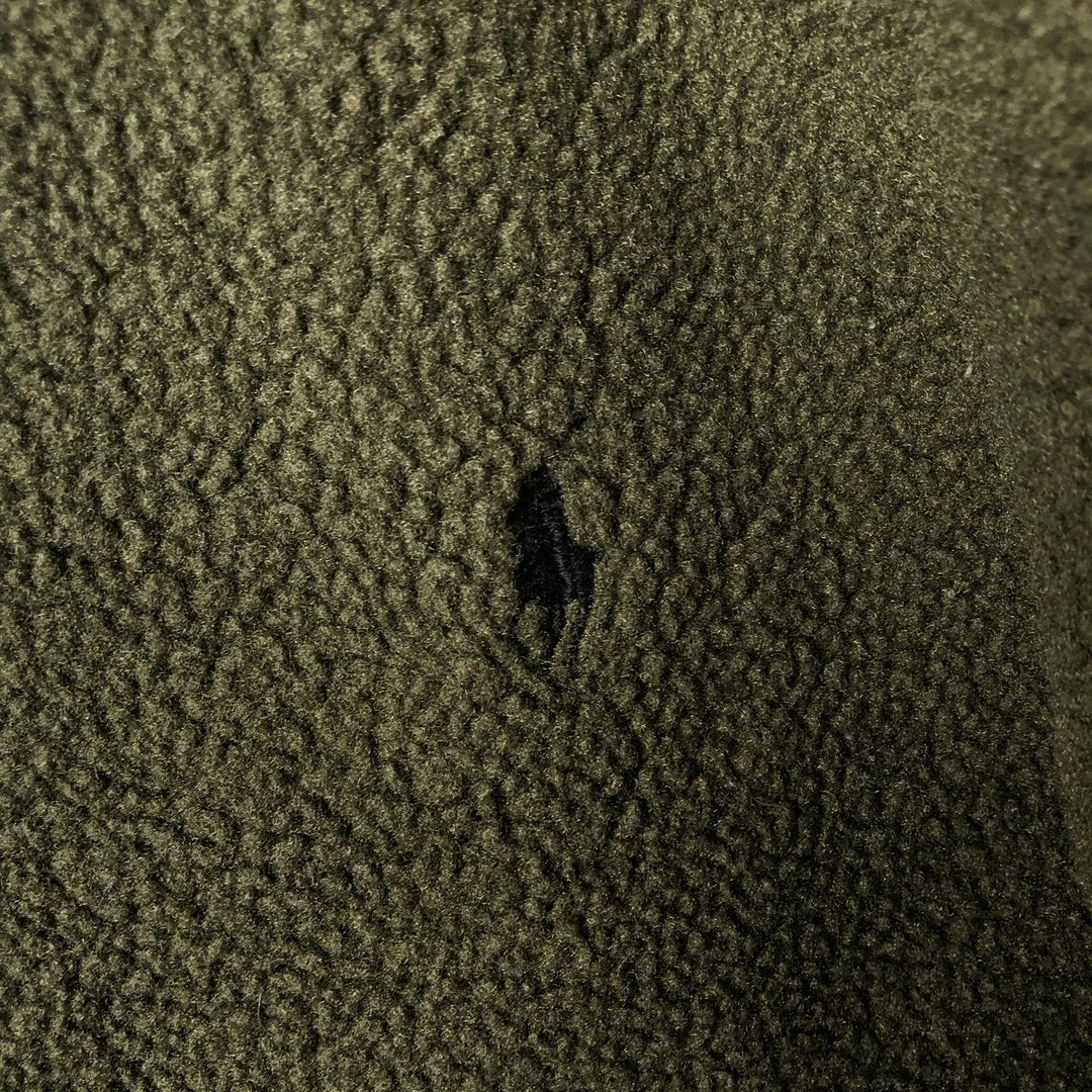 Ralph Lauren POLO by Ralph Lauren Swing Top Fleece Jacket, Men's XL polyester Khaki type Vintage Second Hand