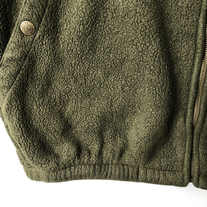 Ralph Lauren POLO by Ralph Lauren Swing Top Fleece Jacket, Men's XL polyester Khaki type Vintage Second Hand