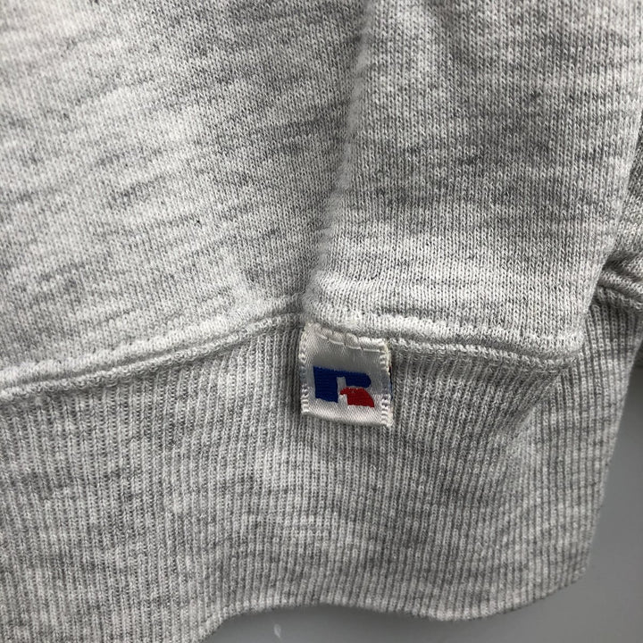 90'S Russell College Sweatshirt, Made in USA, Men's XL, Vintage cotton gray type Vintage Second Hand