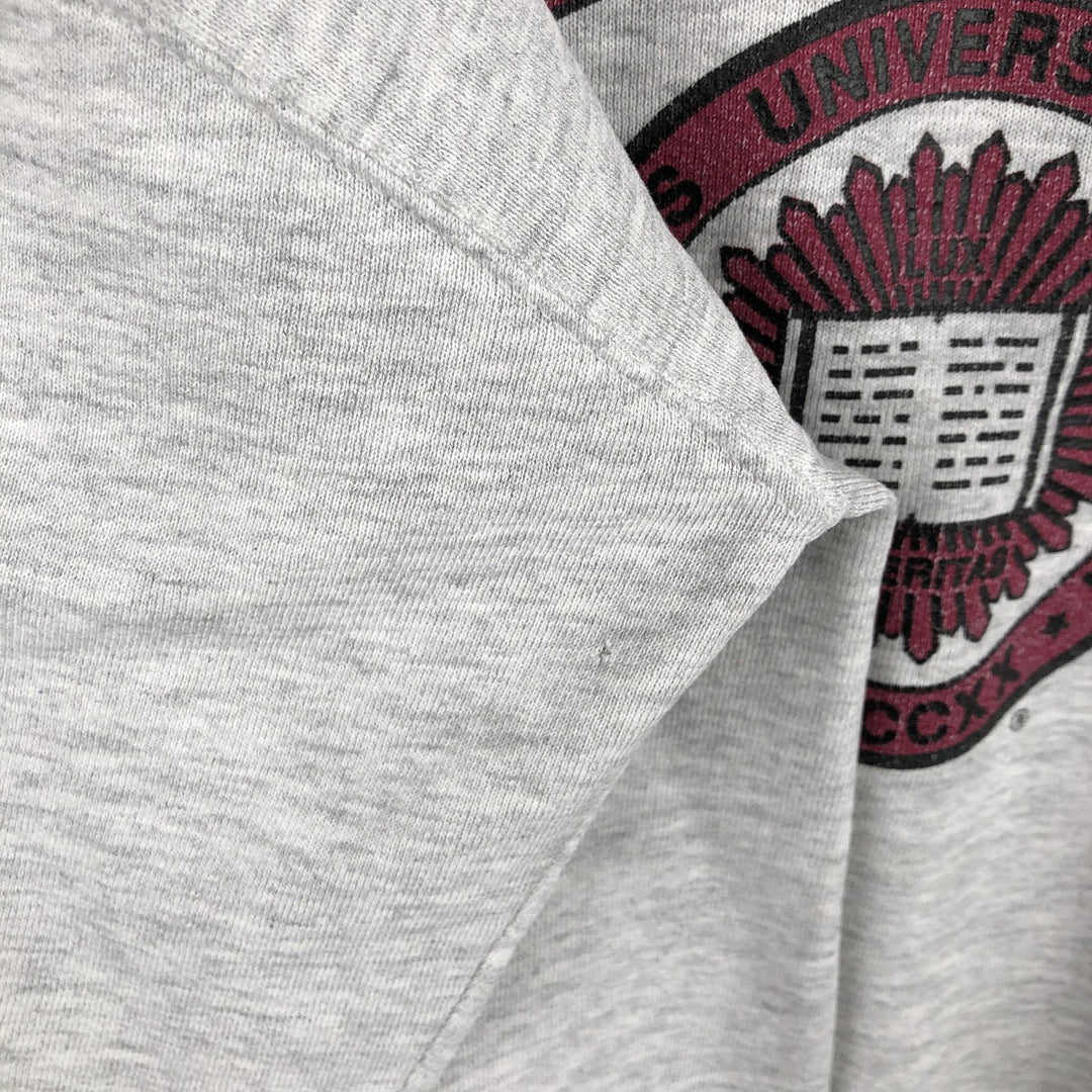 90'S Russell College Sweatshirt, Made in USA, Men's XL, Vintage cotton gray type Vintage Second Hand